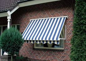 Buitenzonwering gestreept