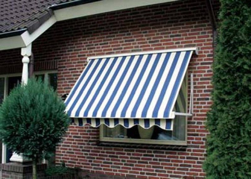 Buitenzonwering gestreept